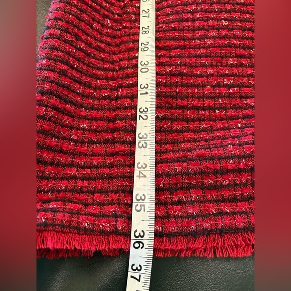 Ann Taylor Textured Red Midi Dress - Picture 15 of 15